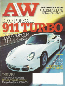 AUTOWEEK 2009 NOV 16 - NEW 911 TURBO, SALEEN 435S, E350 CGI, HORNET SC/360
