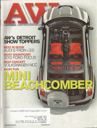 AUTOWEEK 2010 JAN 25 - R-R PHANTOM DROPHEAD, ‘50 CRESTLINER, M37, LEXUS GX460