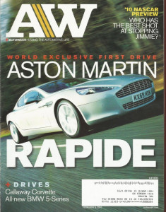 AUTOWEEK 2010 FEB 08 - ASTON RAPIDE, CALLAWAY VETTE, BMW 5-SERIES, TURBINES