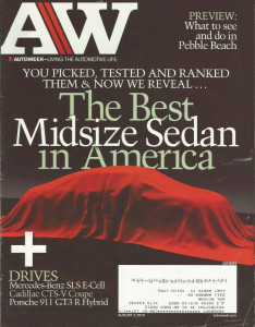 AUTOWEEK 2010 AUG 02 - MERCEDES SLS E-CELL, 911 GT3 R HYBRID, 1954 CORVETTE