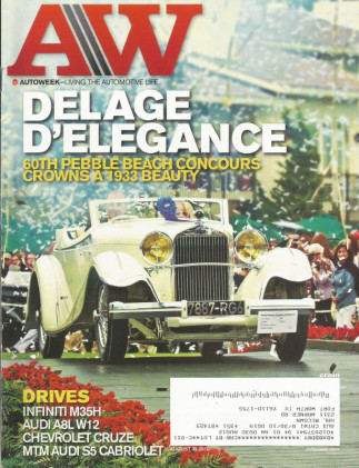 AUTOWEEK 2010 AUG 30 - 1933 DELAGE, M35H, MTM AUDI S5 CABRIO, ‘74 CITROEN SM 8