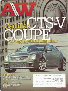 AUTOWEEK 2010 SEPT 13 - CTS-V COUPE, HURST CAMARO, XJ SUPERSPORT, 917 SPYDER