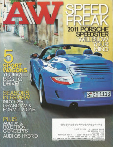 AUTOWEEK 2010 DEC 20 - SPEEDSTER, SPORT WAGONS, AUDI A1, R8 E-TRON & Q5 HYBRID