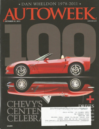 AUTOWEEK 2011 OCT 31 - VELOSTER, 458 SPIDER, 1929 DUESEY J LeBARON DUAL-COWL