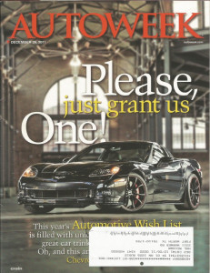 AUTOWEEK 2011 DEC 26 - MAZDA TAKERI, VETTE, GALLARDO LP 570-4 SUPERLEGGERA