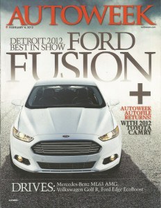 AUTOWEEK 2012 FEB 06 - CAMRY, ML63 AMG, GOLF R, 1955 FERRARI 750 MONZA SPYDER*