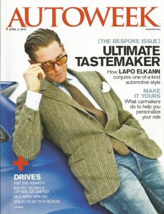 AUTOWEEK 2012 APR 02 - FIAT 500 ABARTH, McLAREN MP4-12C, XC60 T6 R, '91 F40