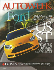 AUTOWEEK 2012 AUG 06 - FOCUS ST, FIAT 500L, ‘60 PLYMOUTH XNR, BMW SPORT WAGON