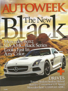AUTOWEEK 2012 NOV 26 - SLS AMG BLACK, AVALON, CONTINENTAL GT SPEED, ‘66 FITCH