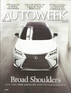 AUTOWEEK 2015 APR 13 - AMELIA, JAG XE, ACURA ILX, AMG C63, TRUEX, SEBRING MGA
