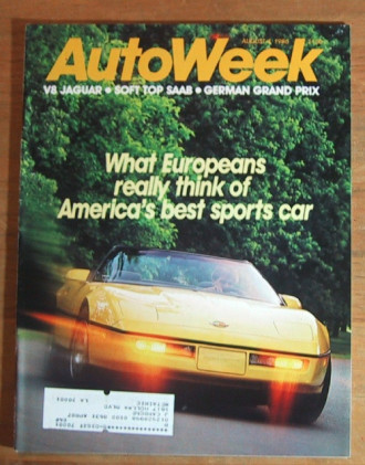 AUTOWEEK 1986 AUG 04 - Corvette, V-8 Jags