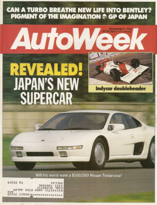 AUTOWEEK 1987 NOV 09 - NISSAN MID-4, BENTLEY TURBO R, AEROTECH, BENTLEY 3-L