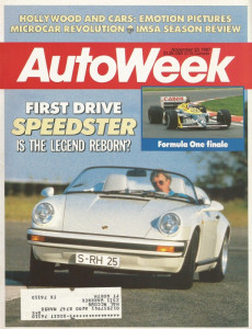 AUTOWEEK 1987 NOV 23 - PORSCHE SPEEDSTER, AU-DKW 1000 SPORT, TUCKER MOVIE