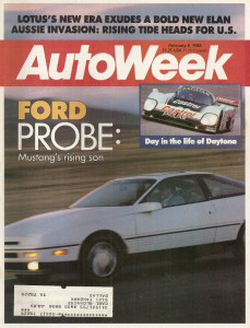 AUTOWEEK 1988 FEB 08 - PROBE, NEW LOTUS, 1966 427 COBRA, DON HEALEY, DAYTONA