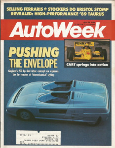 AUTOWEEK 1988 APR 18 - TAURUS SHO, MONACI BI-MOTORE, ITALDESIGN 4WD AZTEC