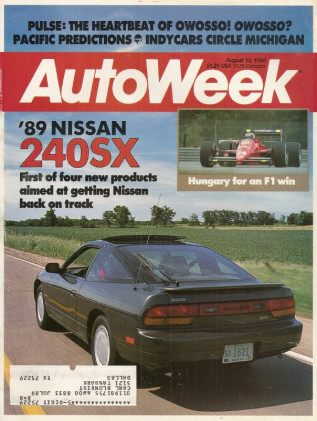 AUTOWEEK 1988 AUG 15 - 240SX, 1969 RUGER, PULSE, NEW ASIAN CARS, CART, PUMA