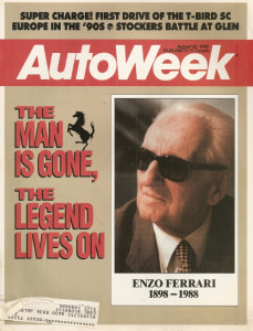 AUTOWEEK 1988 AUG 22 - GOODBYE ENZO, T-BIRD SC, MORRISS-LONDON, 944 TURBO S