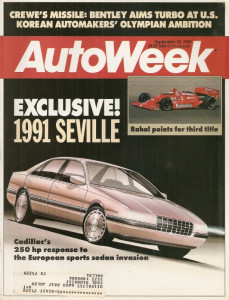 AUTOWEEK 1988 SEPT 12 - BENTLEY TURBO R, SEVILLE, LAGONDA-BENTLEY, KOREAN CARS