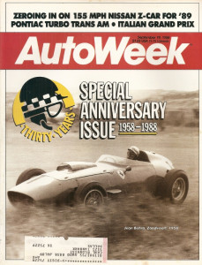 AUTOWEEK 1988 SEPT 19 - 30th ANNIVERSARY ISSUE, ‘58 CADILLAC ELDORADO BIARRITZ