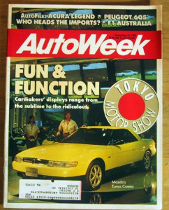 AUTOWEEK 1989 NOV 13 - NEW LEGEND COUPE, & PEUGEOT 605