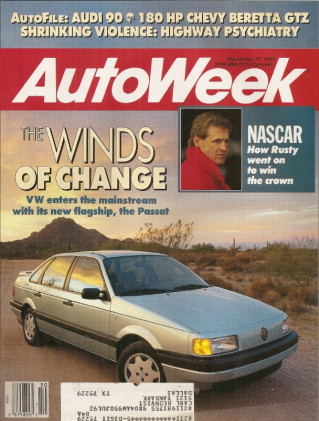 AUTOWEEK 1989 DEC 11 - AUDI 80/90, BERETTA GTZ, PASSAT, 1945-46 FEDDEN 1Ex
