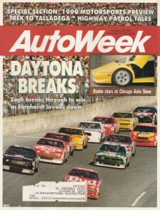 AUTOWEEK 1990 FEB 26 - MOTORSPORT PREVIEW, DIABLO, DAYONA RESULTS, CHiP