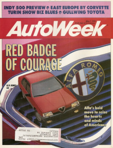 AUTOWEEK 1990 MAY 07 - INDY, ALFA 164, TURIN AUTO SHOW, MARTINSVILLE, SERA