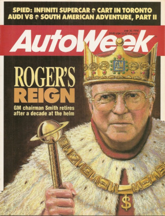 AUTOWEEK 1990 JULY 30 - INFINITI M45, ROGER SMITH, QUATTRO V8, HARRY SCHELL