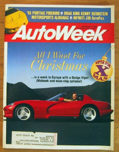 AUTOWEEK 1992 DEC 21 - VIPER SPECIAL, HOT NEW TRANS AM