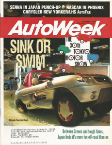 AUTOWEEK 1993 NOV 08 - TOKYO AUTO SHOW, NEW YORKER, VW GOLF, GARLITS MUSEUM