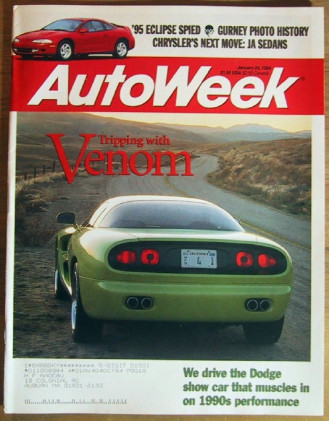 AUTOWEEK 1994 JAN 24 - HUMMER & VENOM TESTED, ECLIPSE