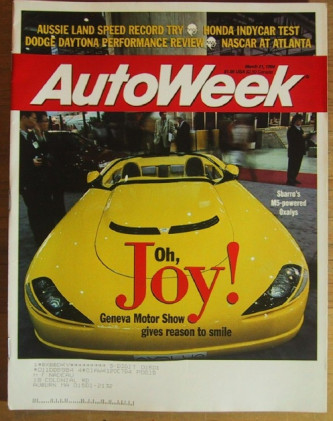 AUTOWEEK 1994 MAR 21 - INVADER 2 RACER, DODGE DAYTONA