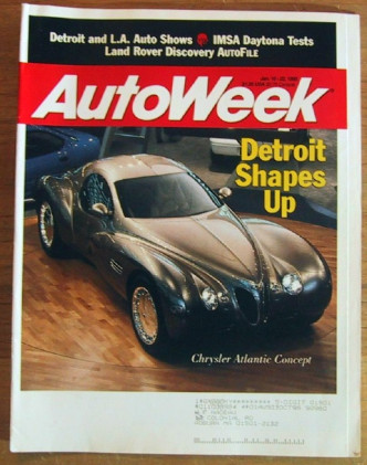 AUTOWEEK 1995 JAN 16 - AUTO SHOWS, SAAB 9000CS TEST