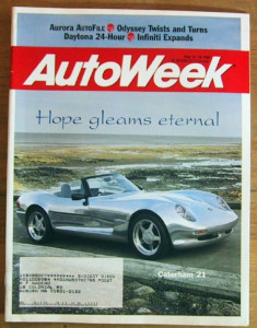 AUTOWEEK 1995 FEB 13 - CATERHAM 21, AURORA, DAYTONA 24