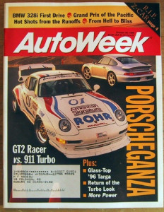 AUTOWEEK 1995 OCT 30 - PORSCHE SPECIAL, RUNOFFS, 328i