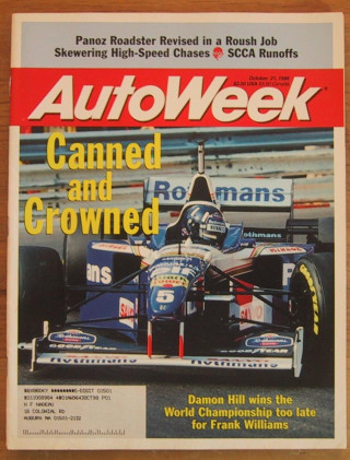 AUTOWEEK 1996 OCT 21 - CARPOON, ROUSH-PANOZ ROADSTER