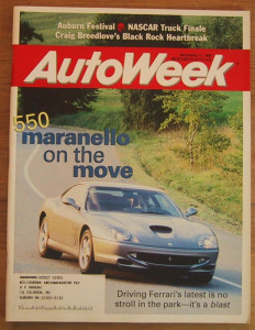 AUTOWEEK 1996 NOV 11 - SMART CAR, SHO, 550 MARANELLO