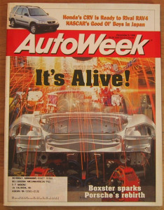 AUTOWEEK 1996 DEC 02 - BOXSTER SPECIAL, BMW Z3, CR-V