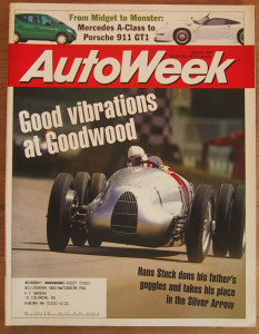 AUTOWEEK 1997 JULY 14 - PORSCHE 911 GT1 STREET CAR TEST