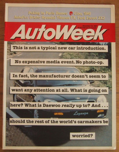 AUTOWEEK 1997 DEC 15 - DAEWOO, KIA, TIBURON FX TESTED