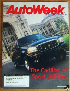 AUTOWEEK 1998 AUG 10 - ESCALADE, A6 AVANT, D. WALTRIP