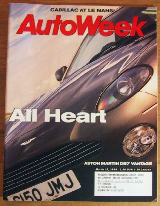 AUTOWEEK 1999 MAR 15 - ASTON DB7, BMW 323i, ROVER 75
