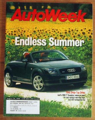 AUTOWEEK 1999 AUG 30 -NEW 300M SPECIAL, AUDI TT DROPTOP