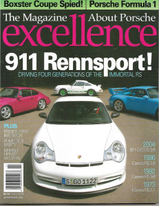 EXCELLENCE - PORSCHE 2004 NOV - RENNSPORT Spcl, BONNEVILLE 928