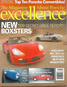 EXCELLENCE - PORSCHE 2004 DEC - DROPTOPS, 944 CUP, 996 & 997 GT3s