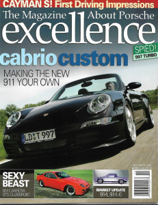 EXCELLENCE - PORSCHE 2005 NOV - CAYMAN S TEST, 924 CARRERA GTS