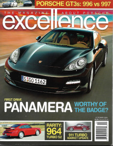 EXCELLENCE - PORSCHE 2009 OCT - 996 vs 997, PANAMERA TEST, 964 S2