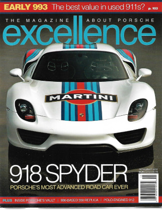 EXCELLENCE - PORSCHE 2012 NOV - 918 SPYDER Spcl, GTS v 4S PANAMERA