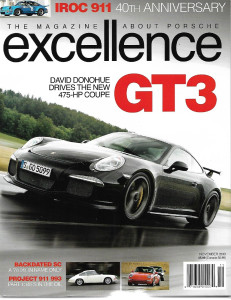 EXCELLENCE - PORSCHE 2013 NOV - IROC 911, NEW GT3, R56.11, RCT EVO