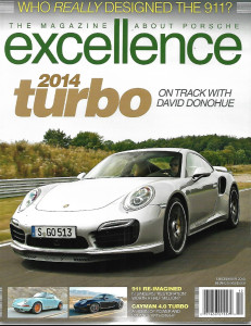 EXCELLENCE - PORSCHE 2013 DEC - NEW TURBO, SINGER 911, 901 CABRO